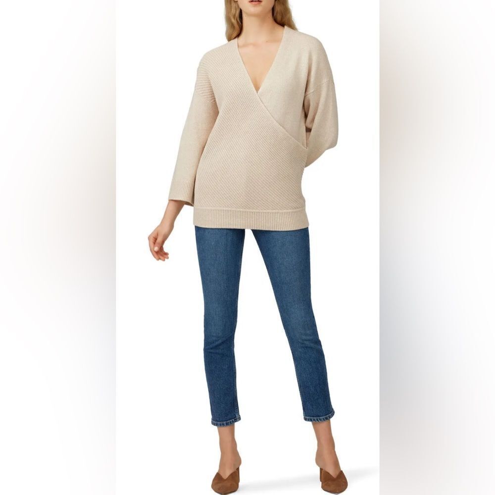 Charli Lanie Crossover Sweater Size Small Oversized